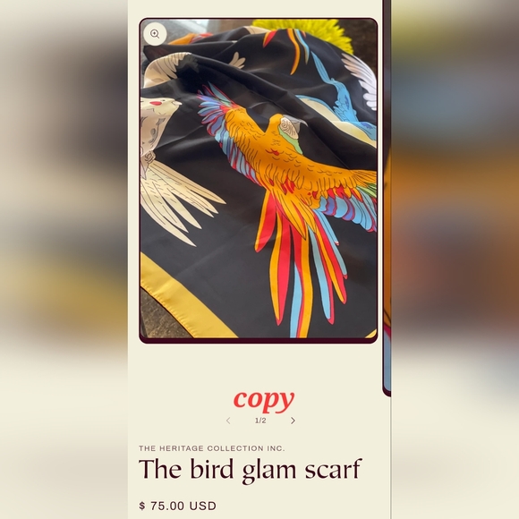 McCall and Parrot scarf - Picture 1 of 7